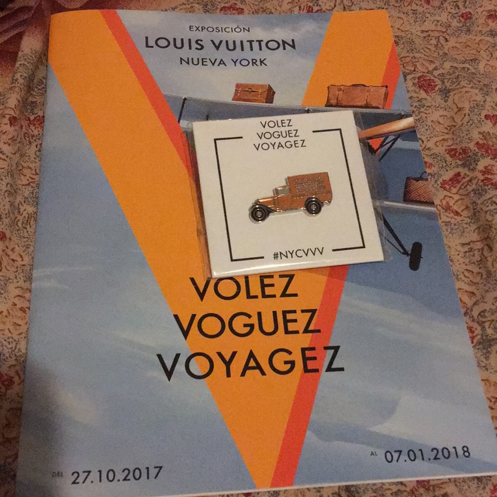 Louis Vuitton Volez Voguez Voyagez Exhibit Pin